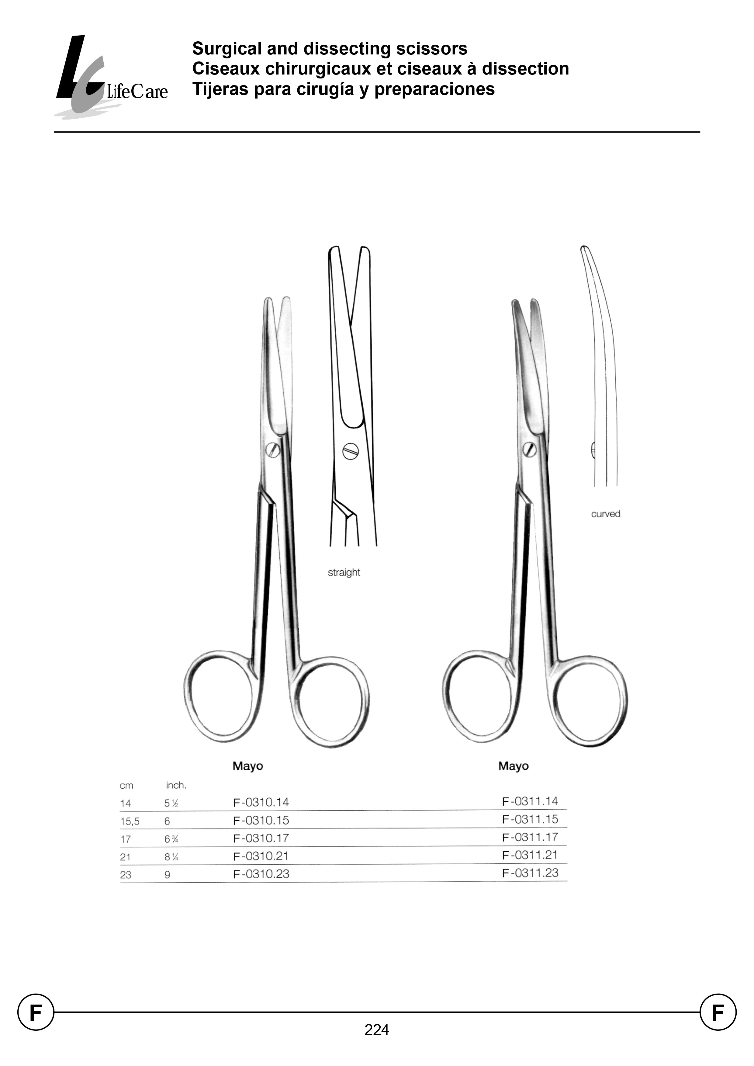 LifeCare Dissecting Scissors